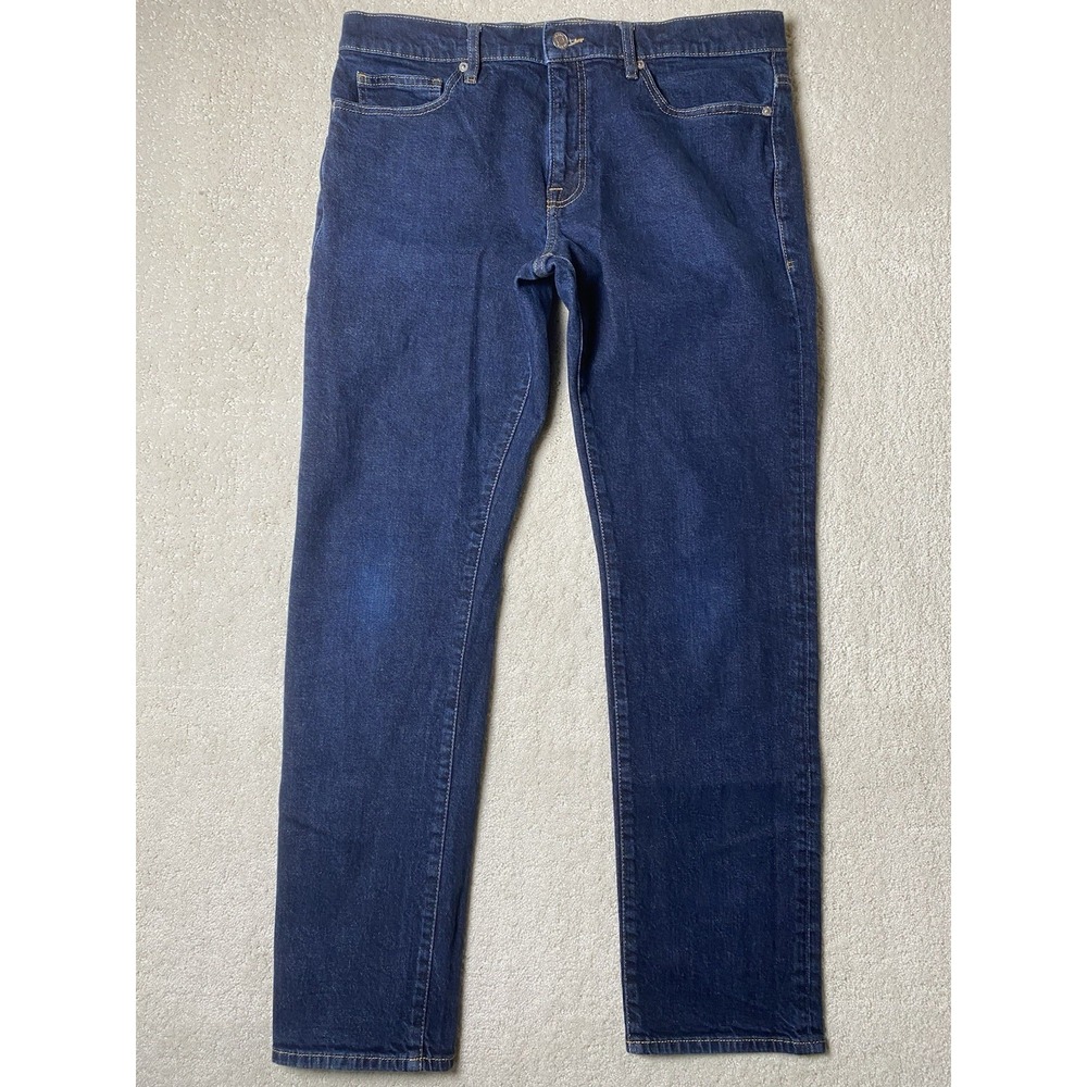 FRAME L'Homme Slim Jeans Men's 36 Measured 35x30 Dark‎ Wash Blue Denim